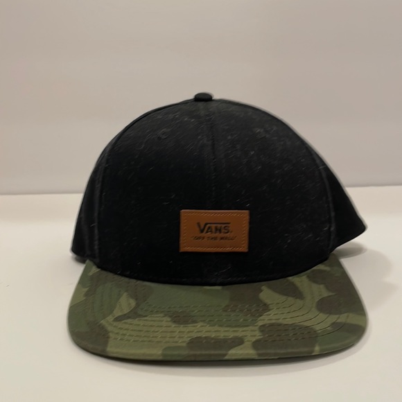 Vans Other - Vans Hat. Camo Pattern. Skater Hat. Flat Billed. Black.